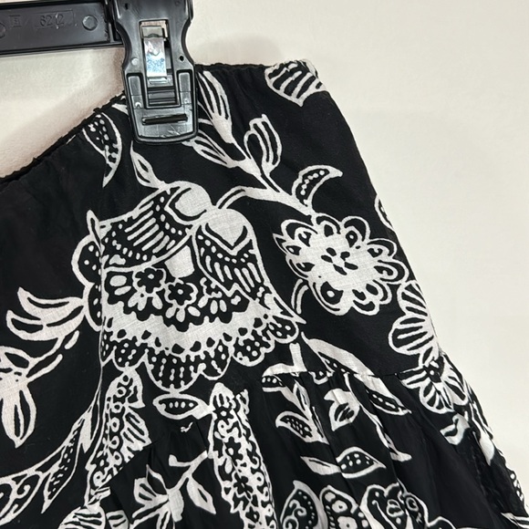 Lauren Ralph Lauren midi tiered flare floral print cotton skirt size L - Picture 7 of 10